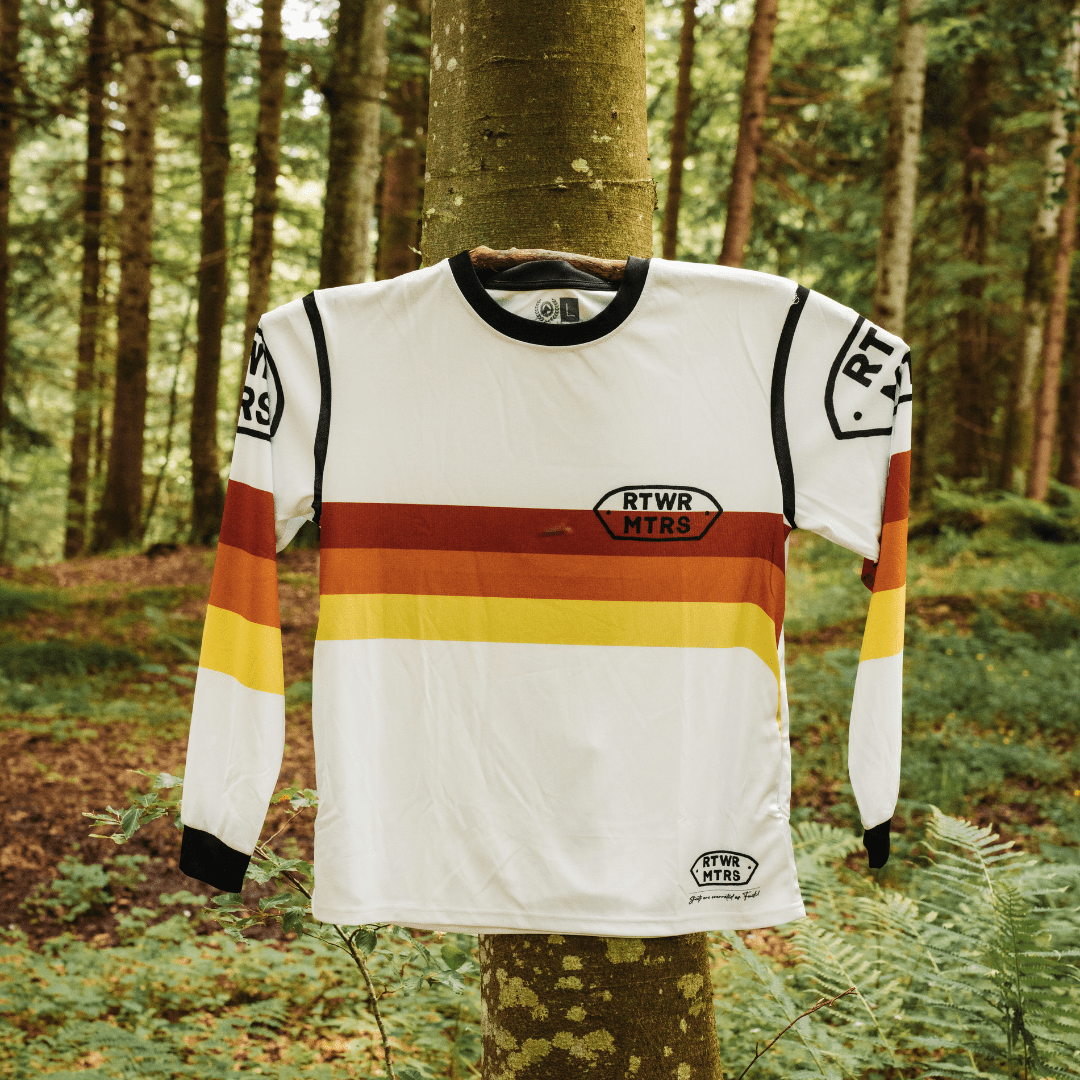RTWR MTRS “1984” Riding Jersey (WHITE) - Rottweiler Motors