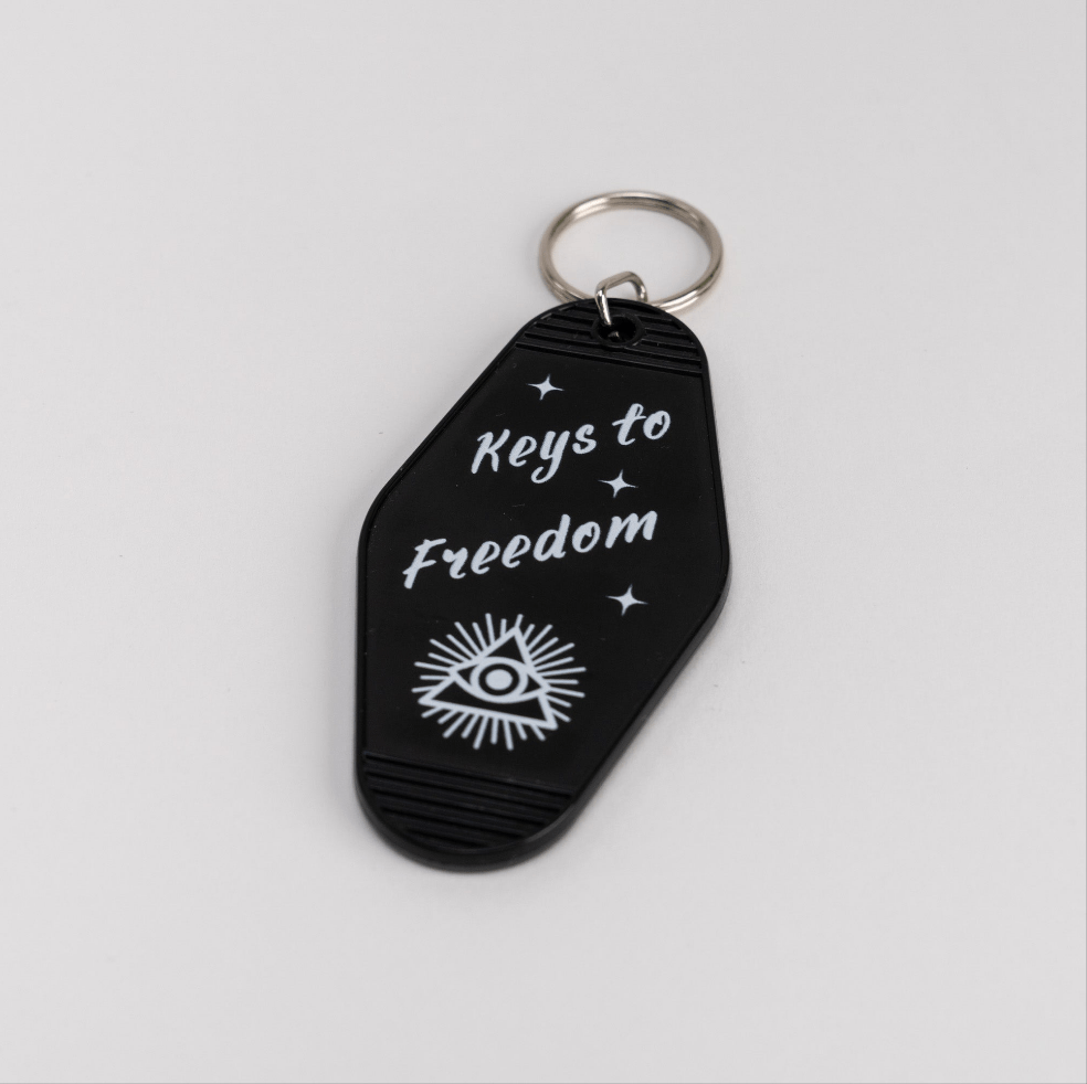 RTWR MTRS “Keys to Freedom” Keyring - Rottweiler Motors