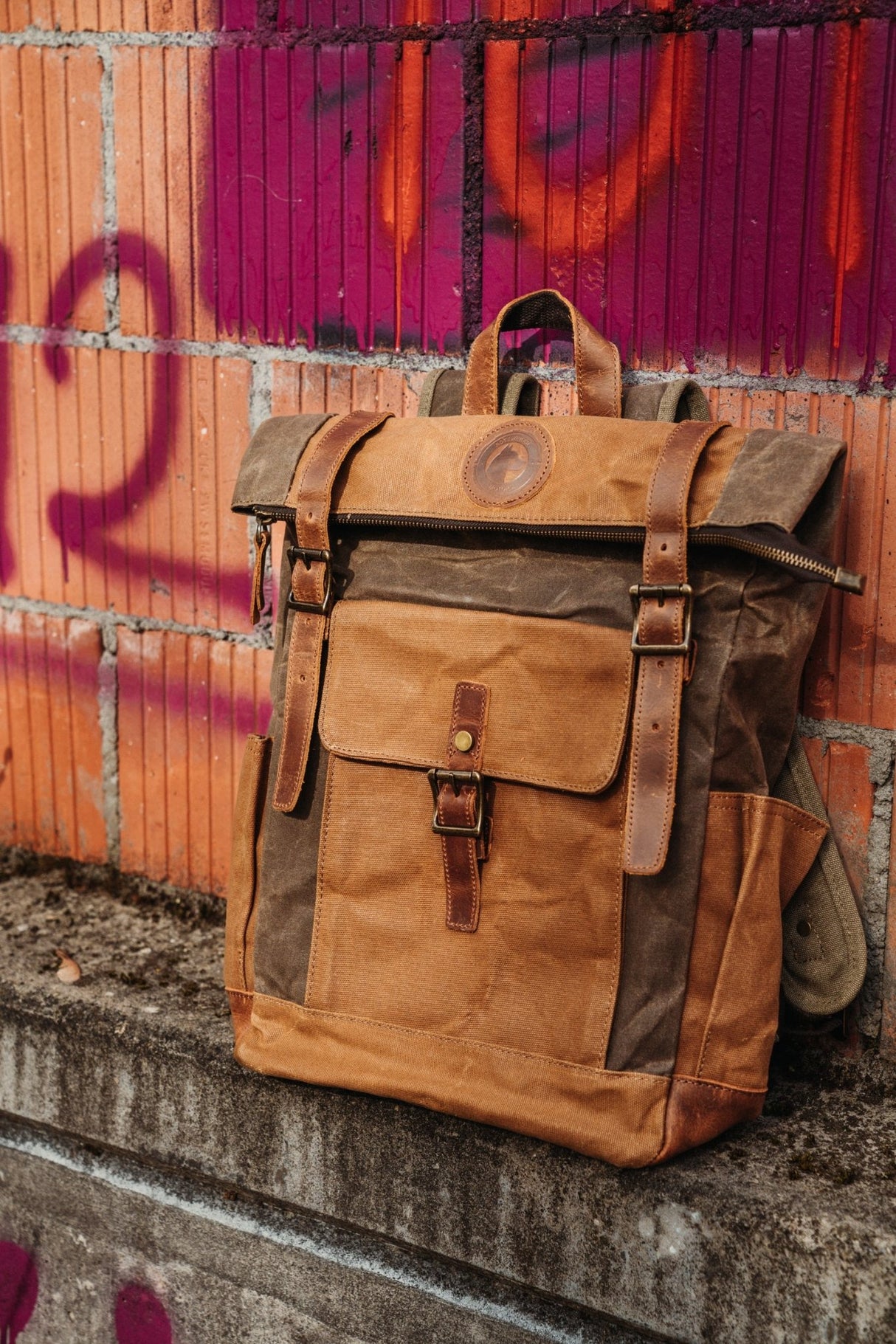 RTWR MTRS Milano Vintage Backpack - Rottweiler Motors