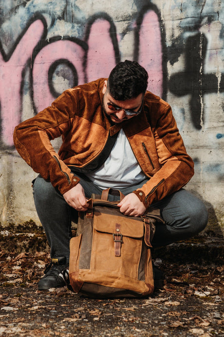 RTWR MTRS Milano Vintage Backpack - Rottweiler Motors