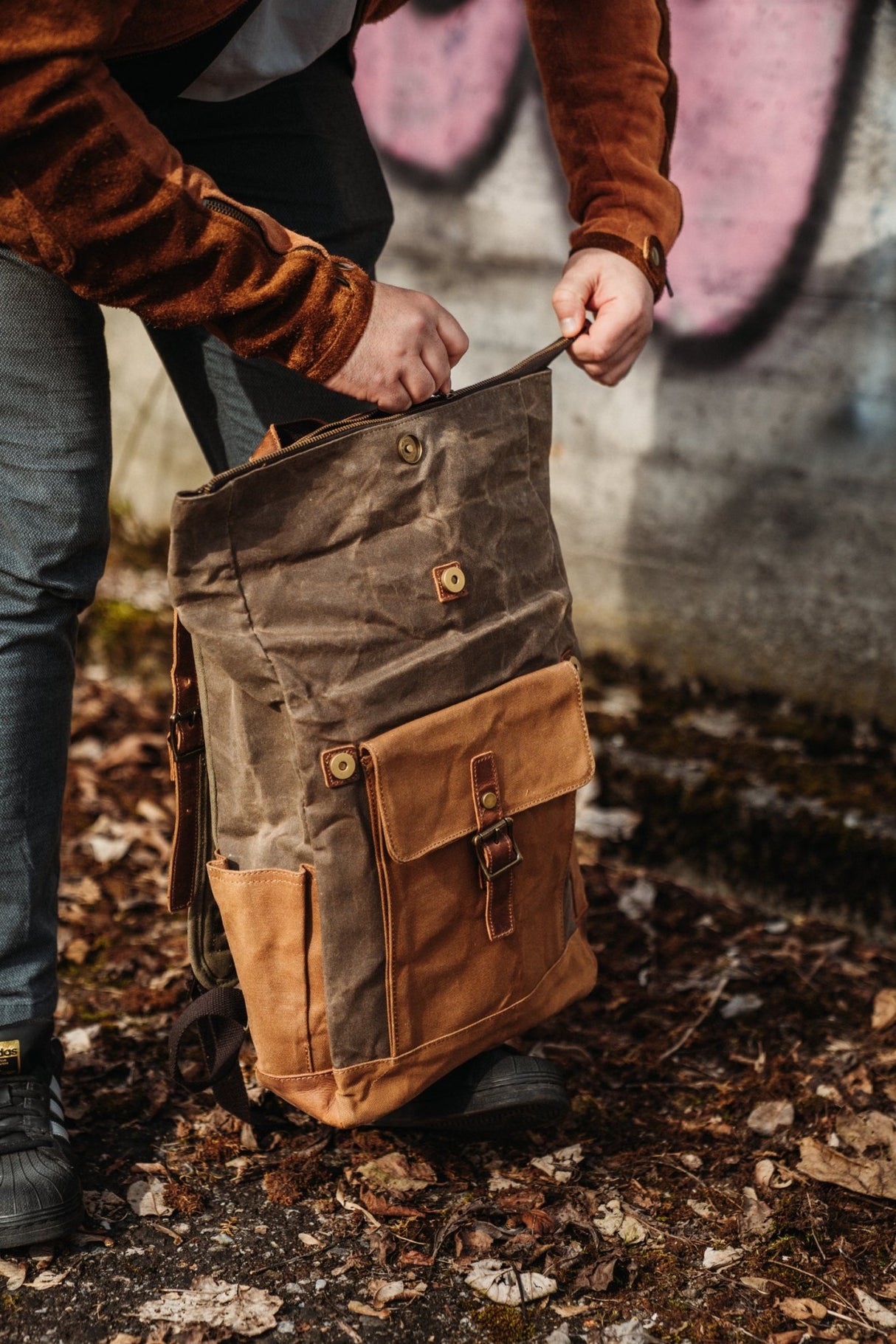 RTWR MTRS Milano Vintage Backpack - Rottweiler Motors