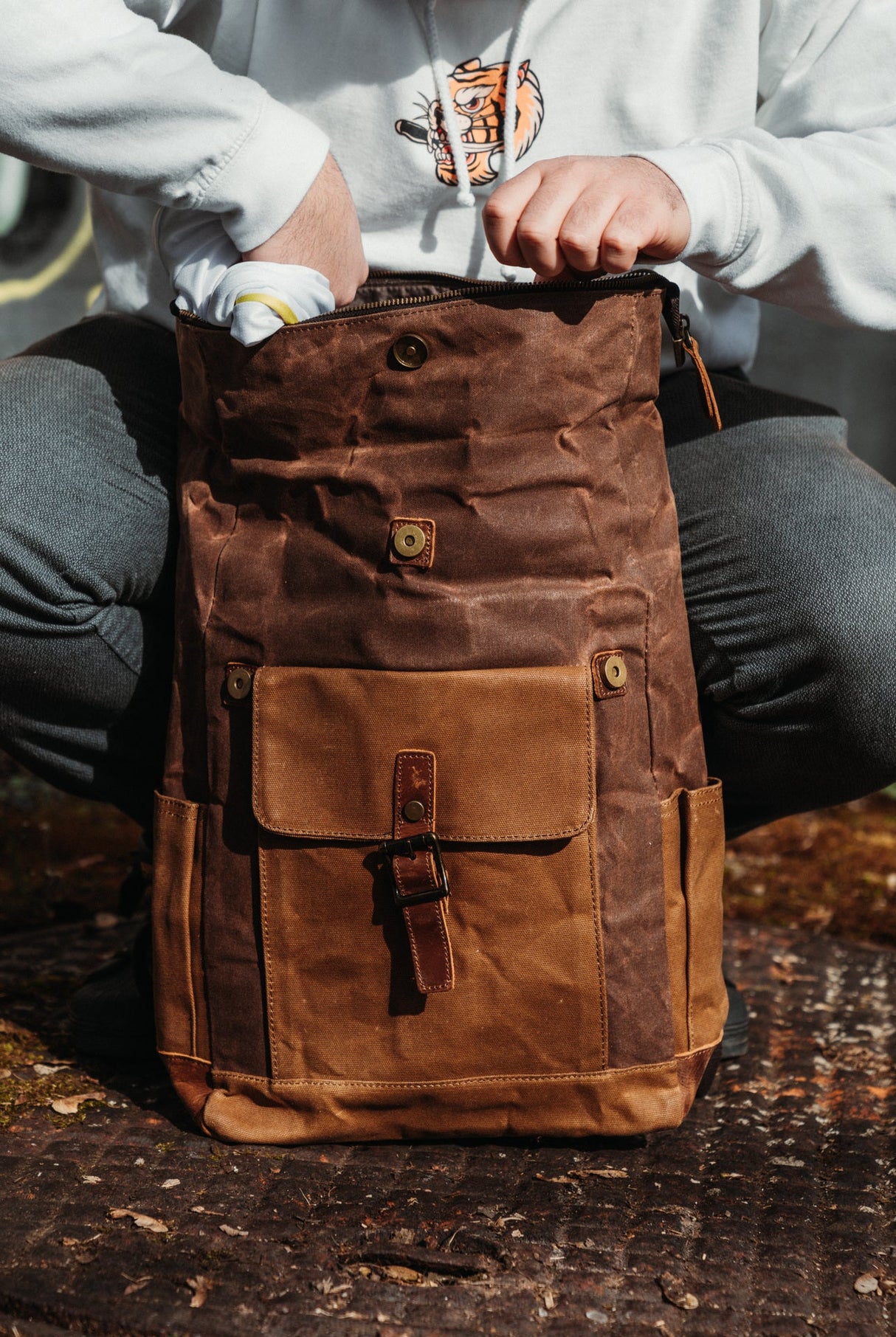 RTWR MTRS Milano Vintage Backpack - Rottweiler Motors