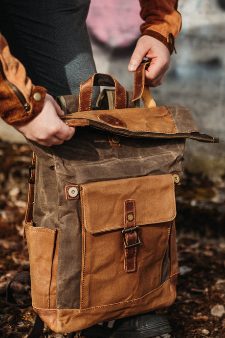 RTWR MTRS Milano Vintage Backpack - Rottweiler Motors