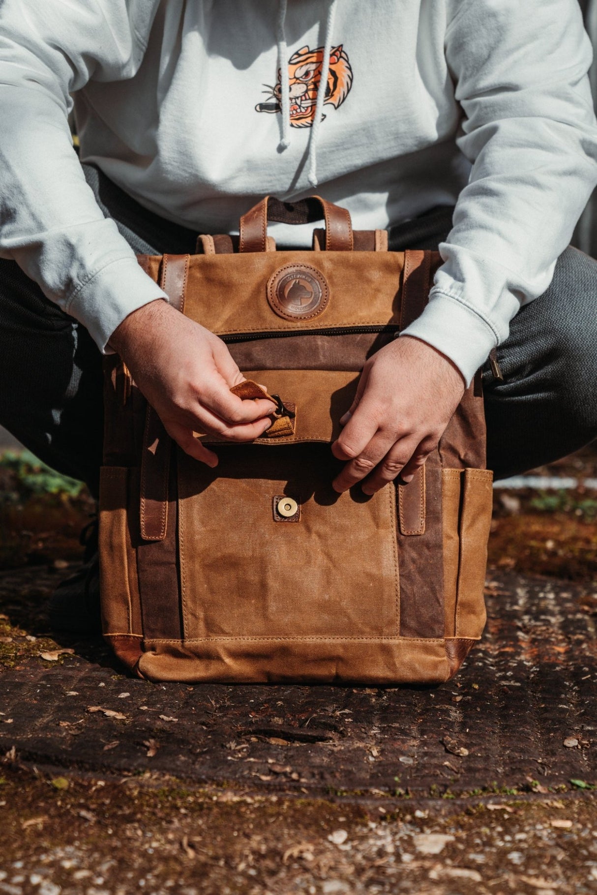 RTWR MTRS Milano Vintage Backpack - Rottweiler Motors