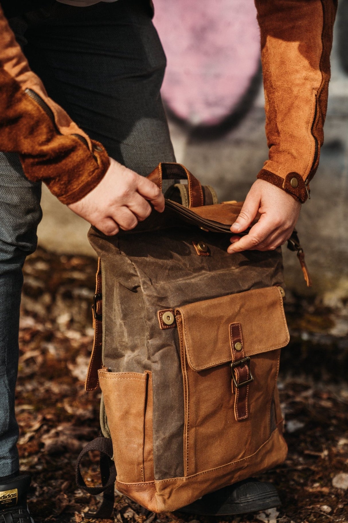 RTWR MTRS Milano Vintage Backpack - Rottweiler Motors