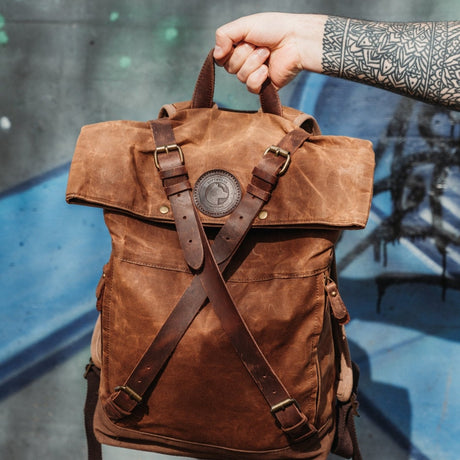 RTWR MTRS Nomad Vintage Backpack - Rottweiler Motors