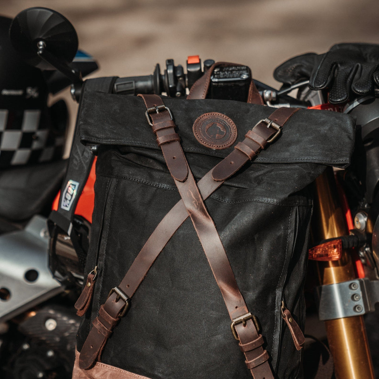 RTWR MTRS Nomad Vintage Backpack - Rottweiler Motors