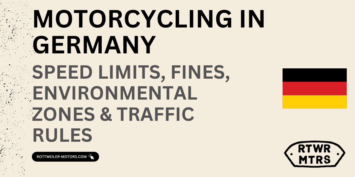 Motorcycling in Germany – 2026 environmental zones and traffic rules guide