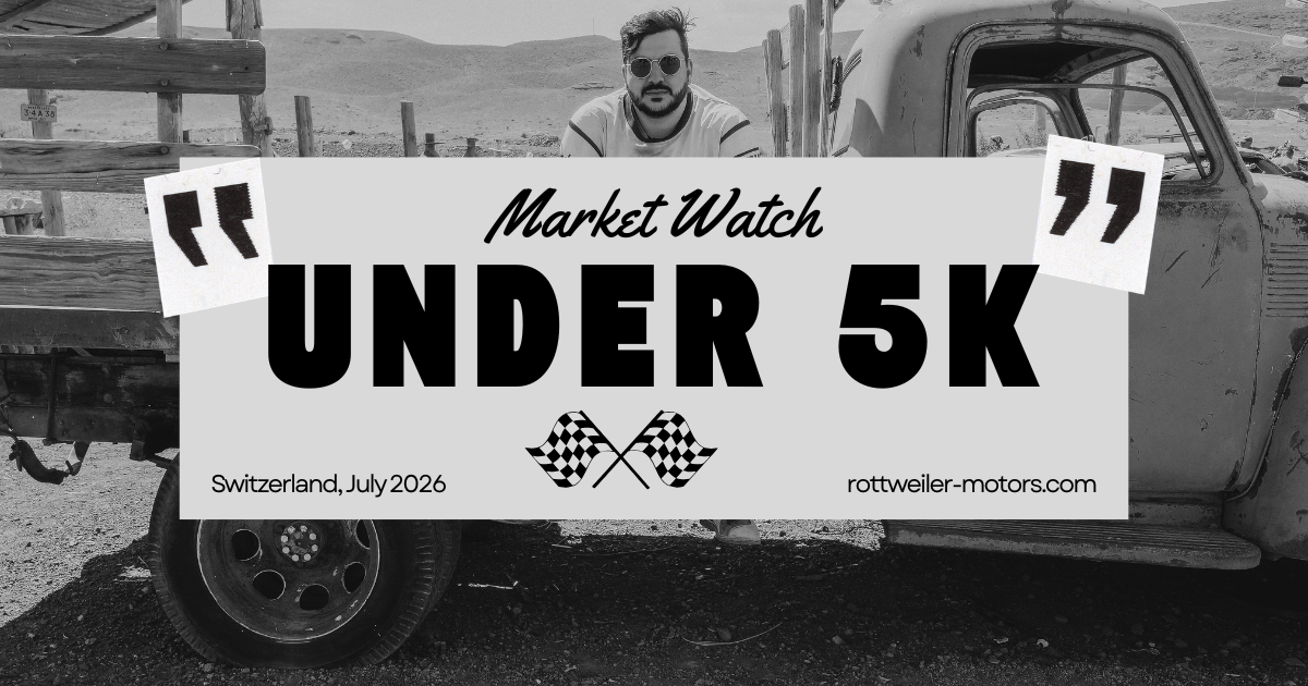 Swiss Market Watch #001: Where CHF 5,000 Buys the Most Motorcycle