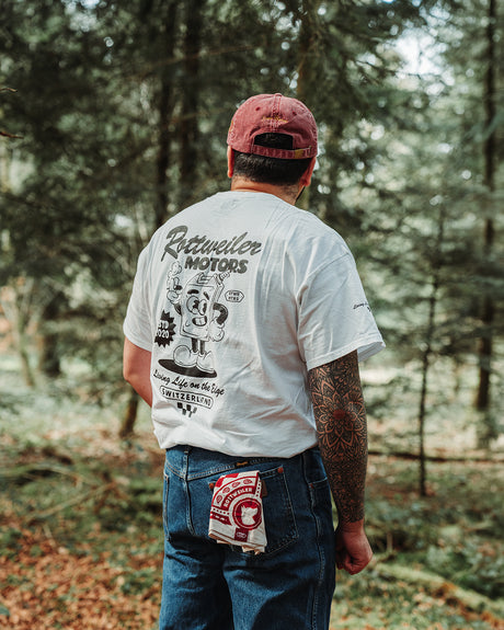 Rottweiler Motors – Living Life on the Edge Oversized T-Shirt