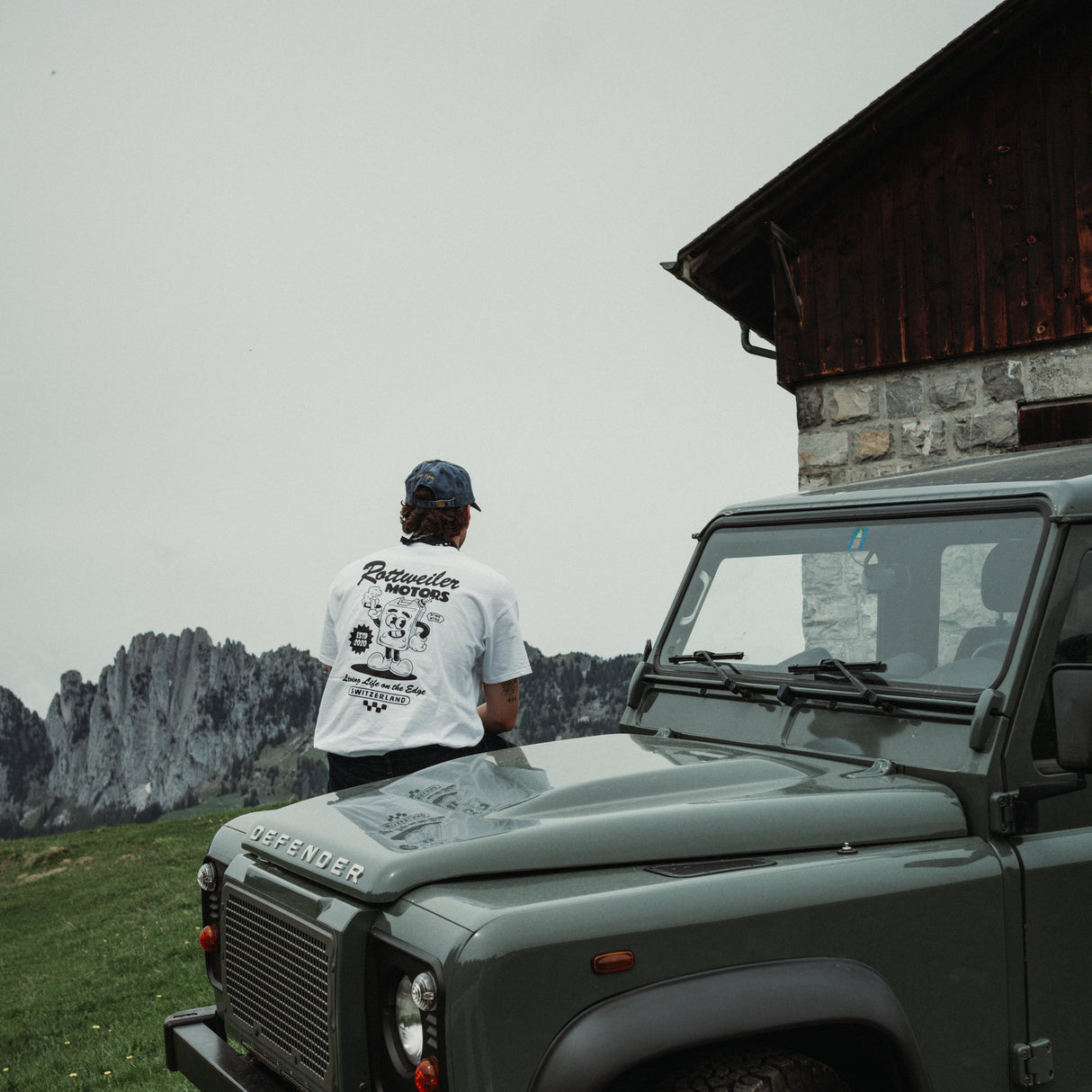 Rottweiler Motors – Living Life on the Edge Oversized T-Shirt