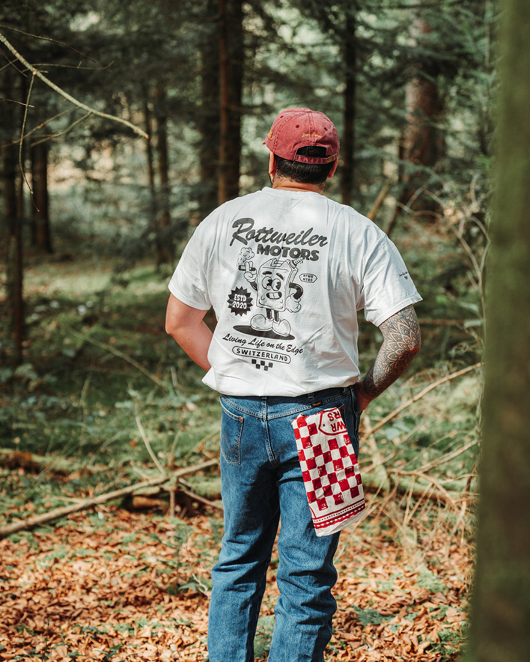 Rottweiler Motors – Living Life on the Edge Oversized T-Shirt
