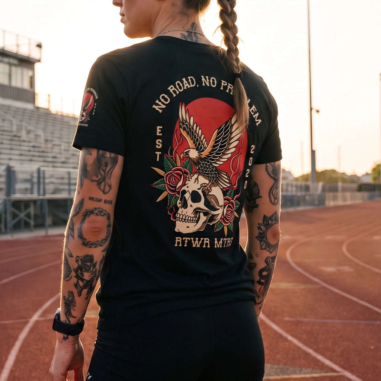 RTWR MTRS "No Road No Problem" Oversized T-Shirt