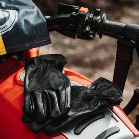 RTWR MTRS “Blackster” Vintage Gloves - Rottweiler Motors