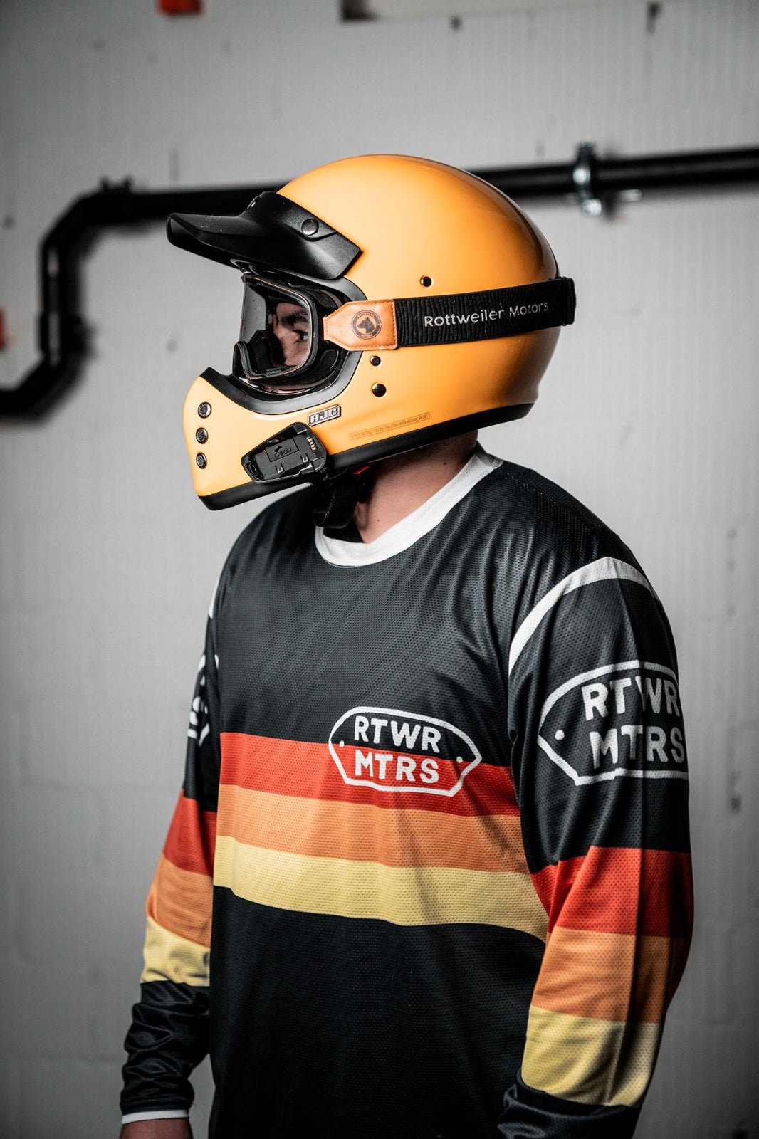 “1984” Riding Jersey (BLACK) - Rottweiler Motors